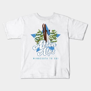 Afton Alps Minnesota To Ski Kids T-Shirt